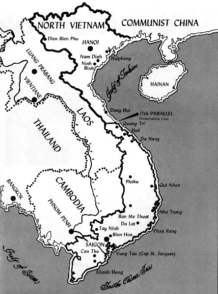 Vietnam Map. We went to war in the relative luxury and air-conditioned 